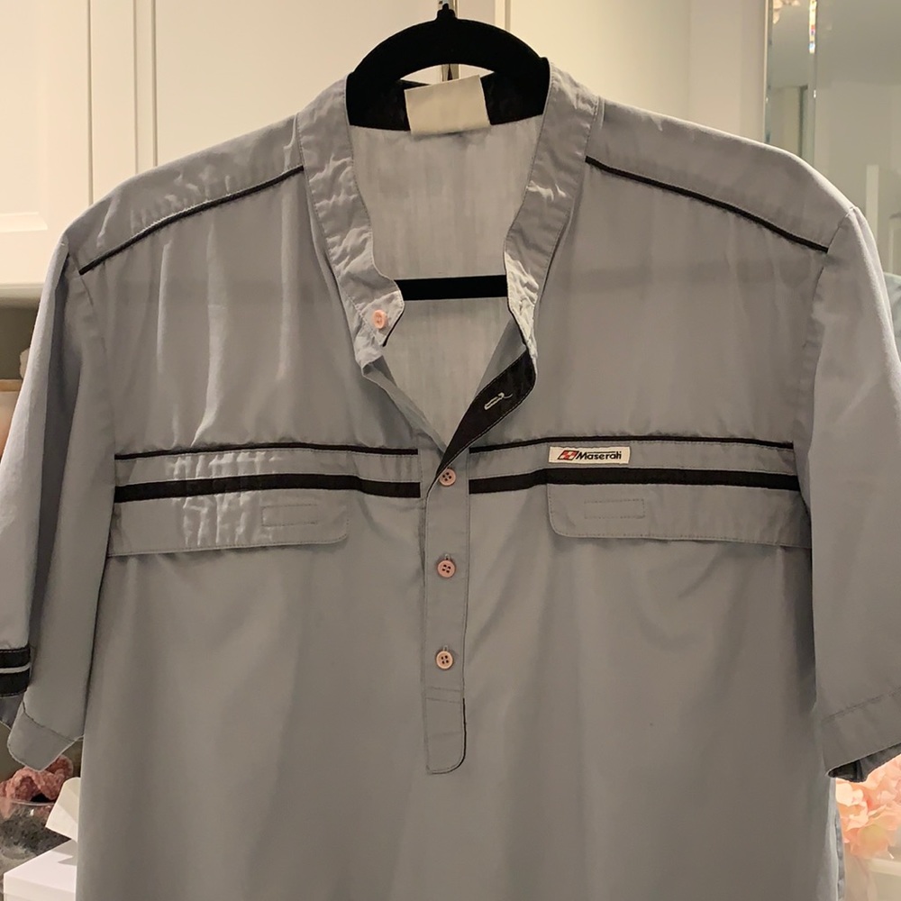 Vintage Maserati pit stop shirt